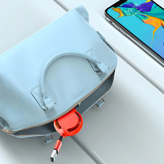 3-in-1 Retractable USB Fast Charging Cable Multi-Port Charger Cord - Harotix