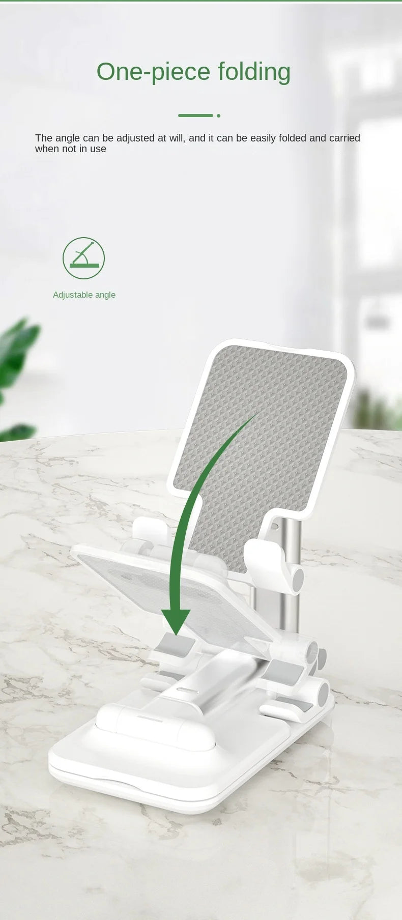Foldable Telescopic Mobile Phone Stand – Desktop & Bedside Holder - Harotix