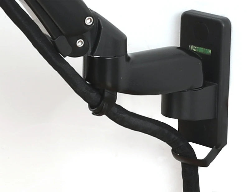 North Bayou NB F150 Gas Spring Monitor & TV Wall Mount Arm (17–35 Inch, 3–12kg Load) - Harotix