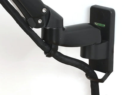 North Bayou NB F150 Gas Spring Monitor & TV Wall Mount Arm (17–35 Inch, 3–12kg Load) - Harotix