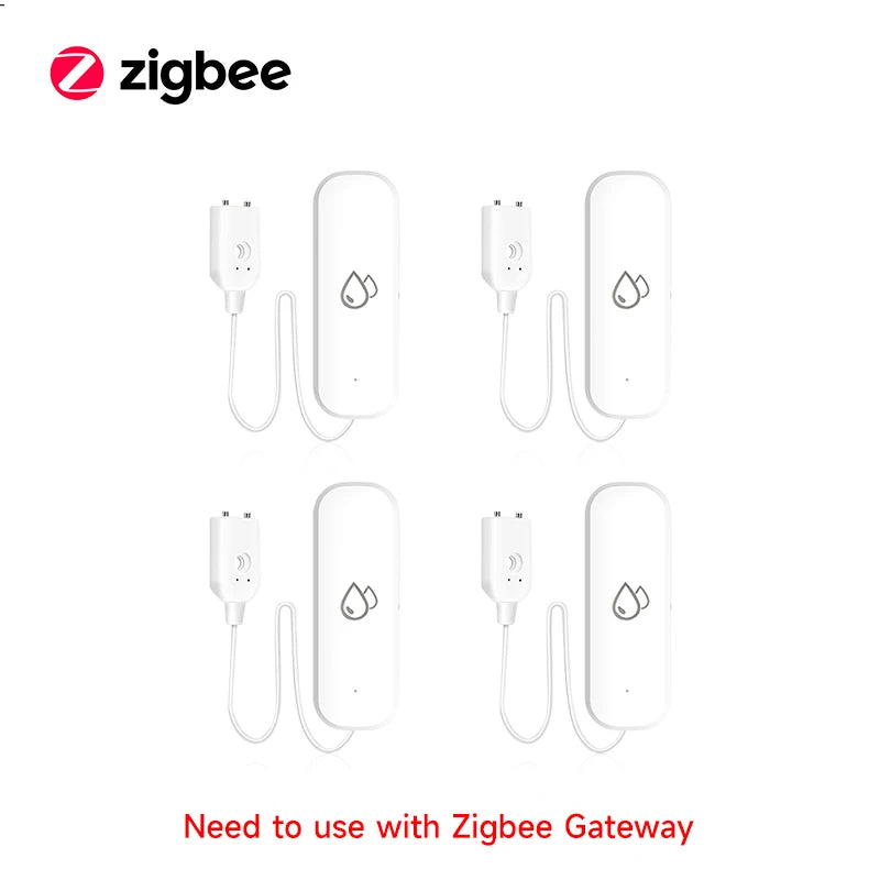 Tuya WiFi/ZigBee Smart Water Leak Sensor – Flood Detector with APP Control & Alarm for Smart Home Security - Harotix
