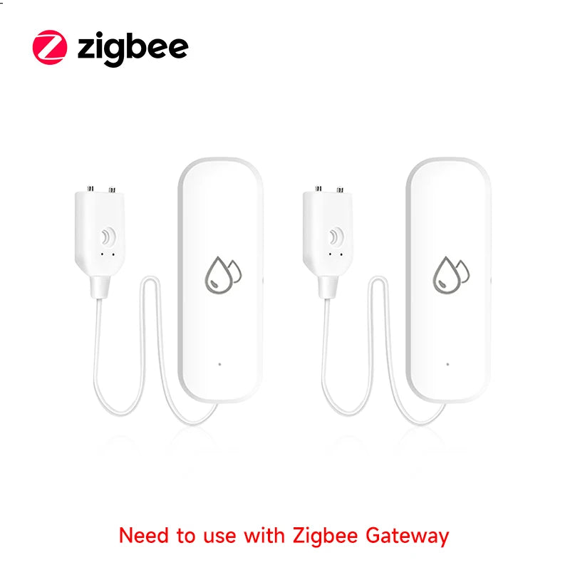 Tuya WiFi/ZigBee Smart Water Leak Sensor – Flood Detector with APP Control & Alarm for Smart Home Security - Harotix