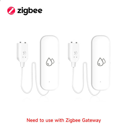 Tuya WiFi/ZigBee Smart Water Leak Sensor – Flood Detector with APP Control & Alarm for Smart Home Security - Harotix