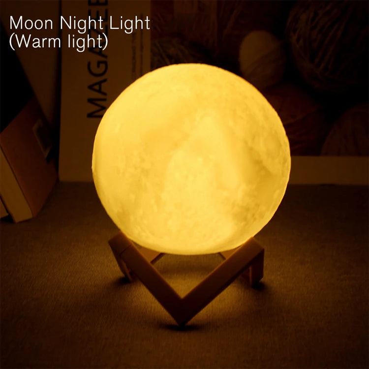 Book Light LED Moon Light – Galaxy Night Lamp for Kids & Bedroom Decoration - Harotix