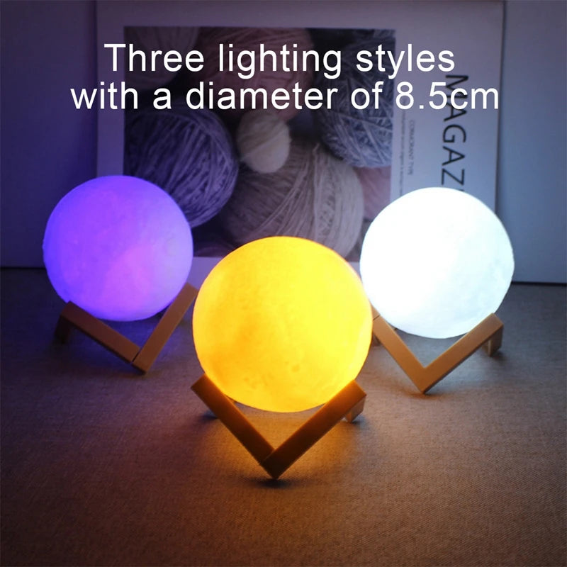 Book Light LED Moon Light – Galaxy Night Lamp for Kids & Bedroom Decoration - Harotix