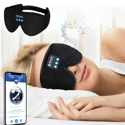 3D Bluetooth Eye Mask with Built-in HD Speakers – Wireless Sleep Headphones for Travel & Relaxation - Harotix