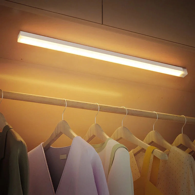 LED Motion Sensor Light – Wireless Rechargeable Night Light with Type-C Charging, Perfect for Cabinet, Wardrobe, Staircase & Kitchen - Harotix
