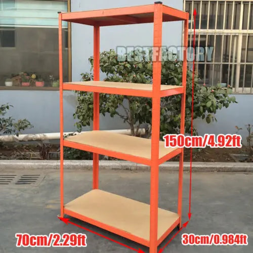 Heavy-Duty 5-Tier Metal Shelving Unit – Garage & Shed Storage Racking, 150/180cm - Harotix