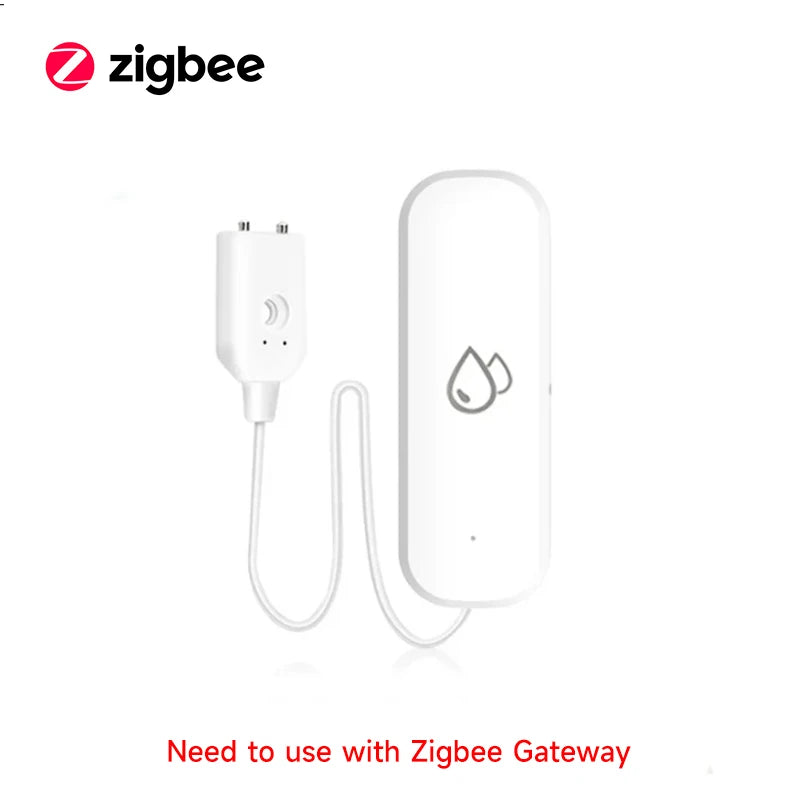 Tuya WiFi/ZigBee Smart Water Leak Sensor – Flood Detector with APP Control & Alarm for Smart Home Security - Harotix