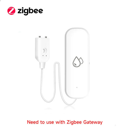Tuya WiFi/ZigBee Smart Water Leak Sensor – Flood Detector with APP Control & Alarm for Smart Home Security - Harotix