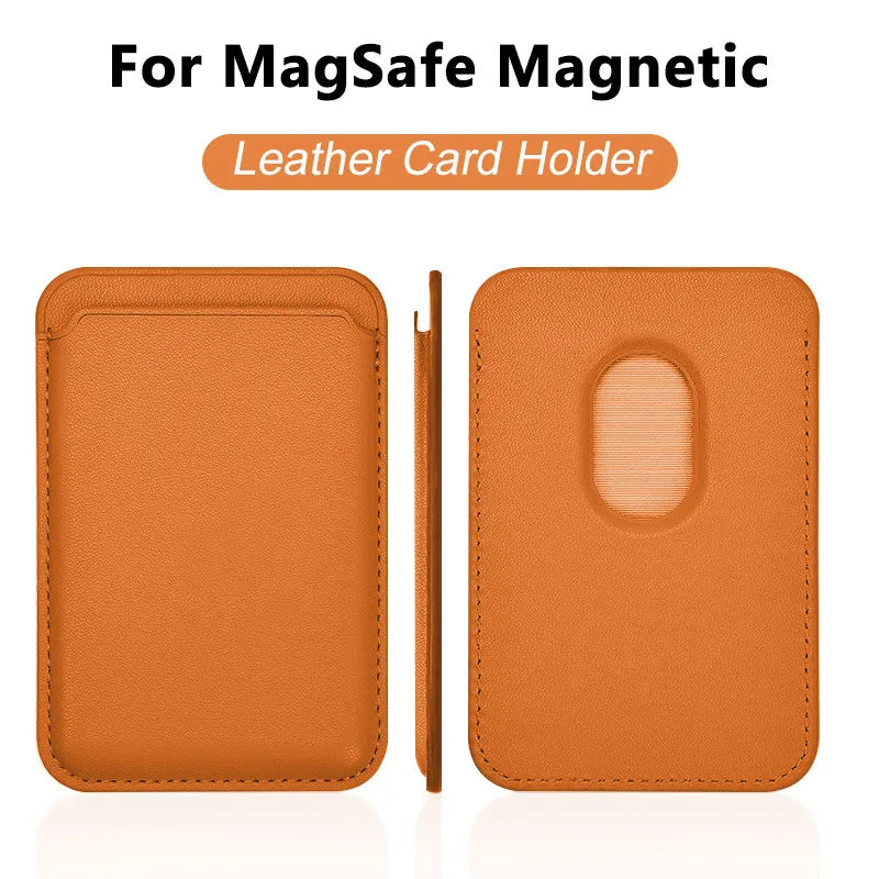 Luxury MagSafe Leather Wallet Case – Magnetic Card Holder for iPhone - Harotix