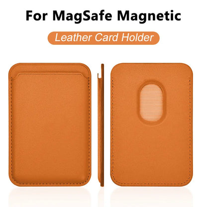Luxury MagSafe Leather Wallet Case – Magnetic Card Holder for iPhone - Harotix