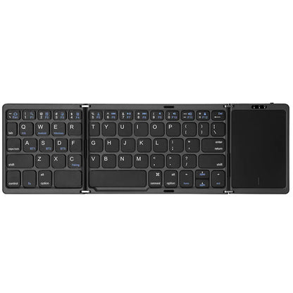 Dual Bluetooth 5.1 Foldable Mini Keyboard with Touchpad - Harotix
