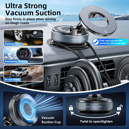 360° Car Magnetic Phone Holder – Strong Suction Cup & Navigation Mount - Harotix