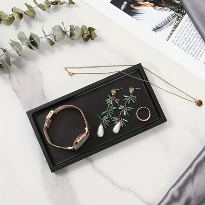Silicone Countertop Storage Tray – Bathroom Organizer & Jewelry Display Tray - Harotix