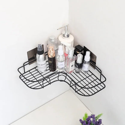 Iron Triangle Corner Rack – Durable Thickened Storage Shelf for Kitchen & Bathroom - Harotix
