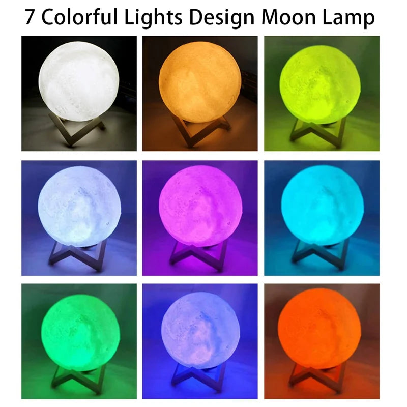Book Light LED Moon Light – Galaxy Night Lamp for Kids & Bedroom Decoration - Harotix