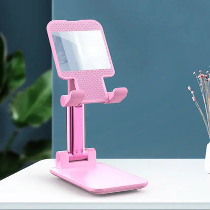 Foldable Telescopic Mobile Phone Stand – Desktop & Bedside Holder - Harotix