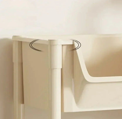 Trolley Multi-Layer Bookshelf & Kitchen Storage Rack – Narrow Slit Cabinet Organizer - Harotix