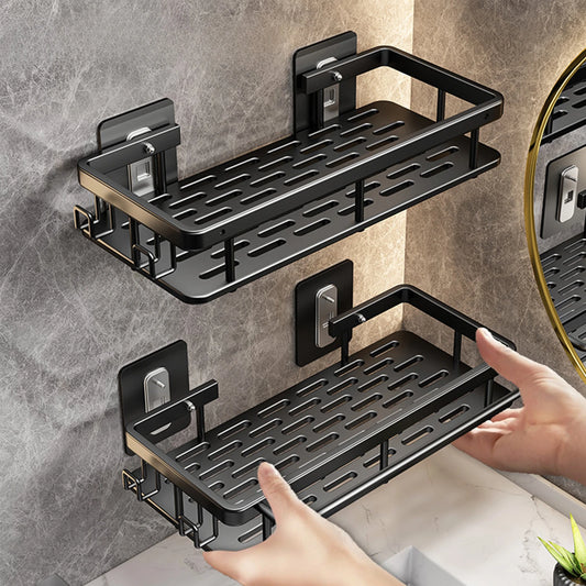 Bathroom Shelf – No Drill Wall Mounted Shower Corner Rack, Aluminum Storage Organizer - Harotix