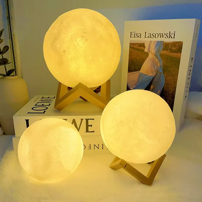 Book Light LED Moon Light – Galaxy Night Lamp for Kids & Bedroom Decoration - Harotix