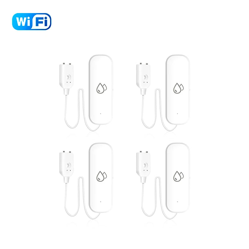Tuya WiFi/ZigBee Smart Water Leak Sensor – Flood Detector with APP Control & Alarm for Smart Home Security - Harotix