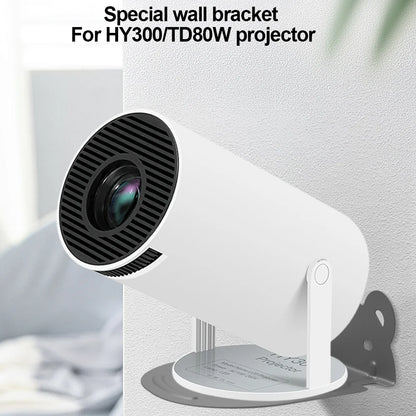 Thundeal Multipurpose Wall Mount Projector Stand – Adjustable Metal Bracket Compatible with HY300, TD80W & More - Harotix