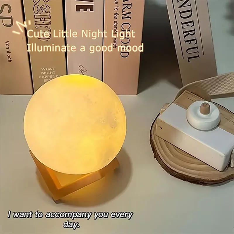 Book Light LED Moon Light – Galaxy Night Lamp for Kids & Bedroom Decoration - Harotix