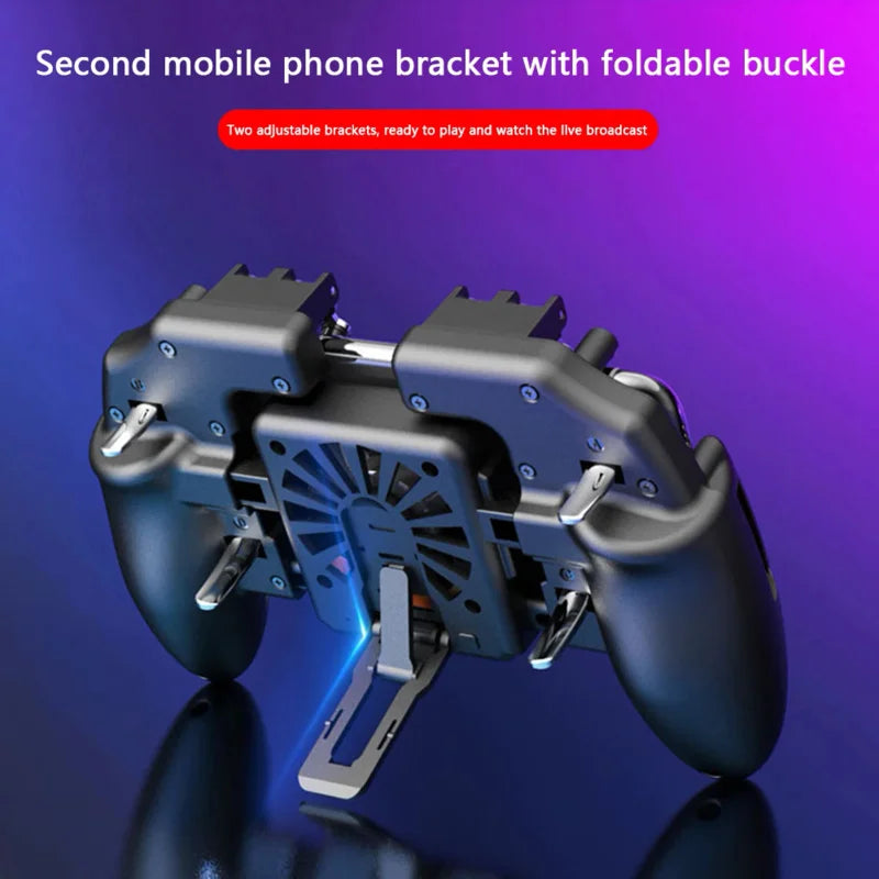 M10/M11 6-Finger PUBG Mobile Gamepad with Cooling Fan & Triggers - Harotix