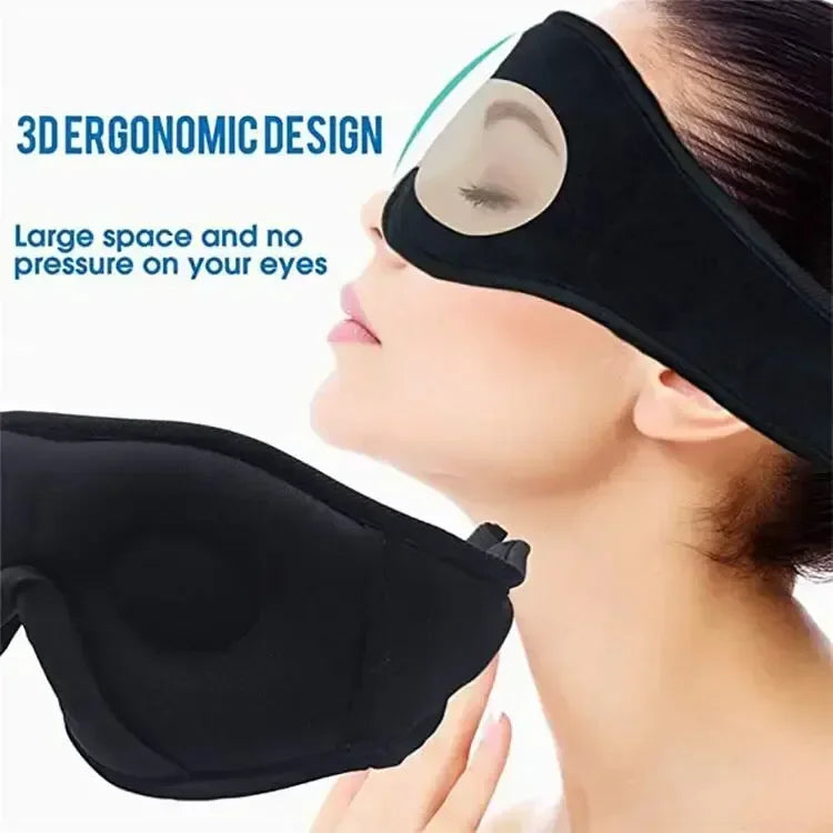 3D Bluetooth Eye Mask with Built-in HD Speakers – Wireless Sleep Headphones for Travel & Relaxation - Harotix