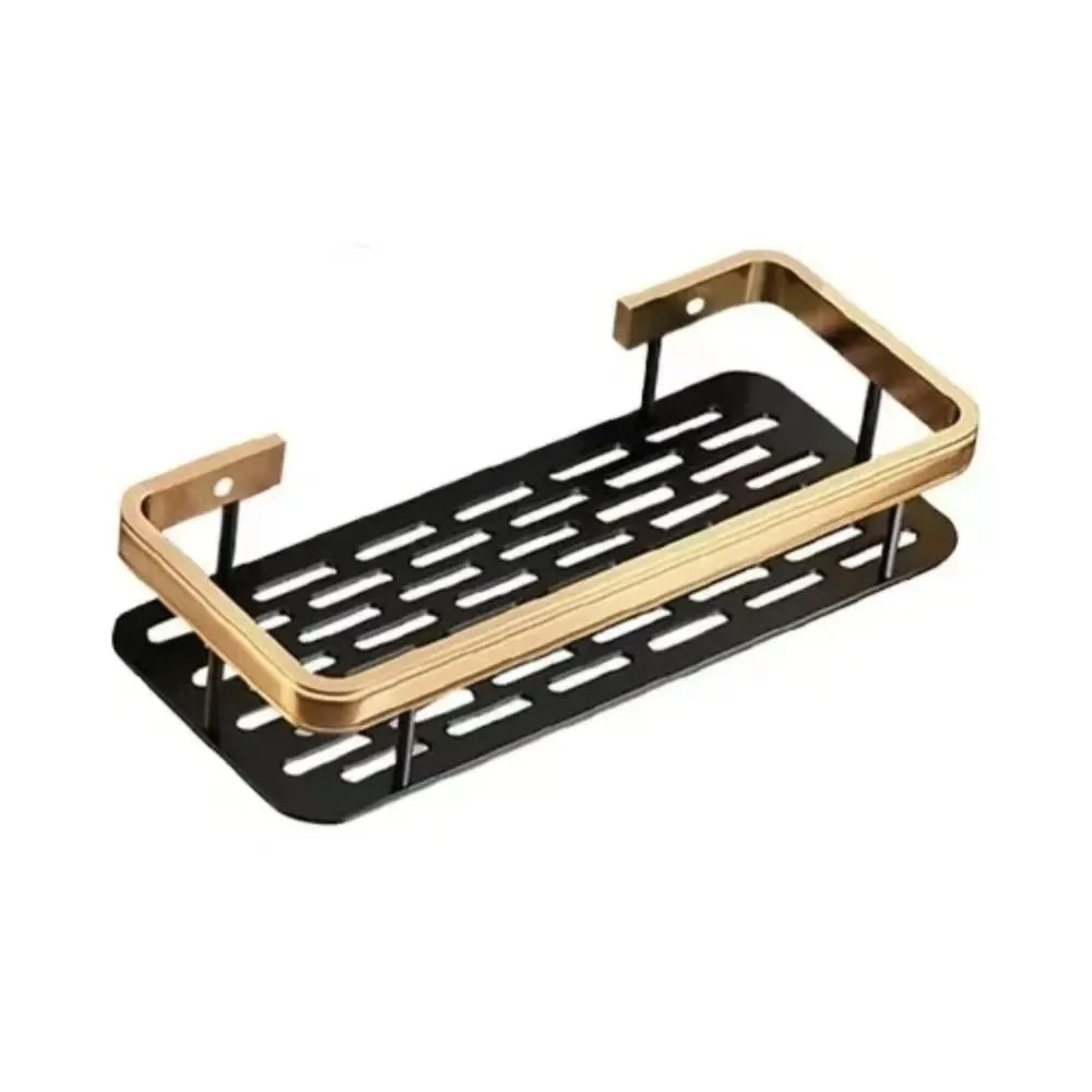 Bathroom Shelf – No Drill Wall Mounted Shower Corner Rack, Aluminum Storage Organizer - Harotix