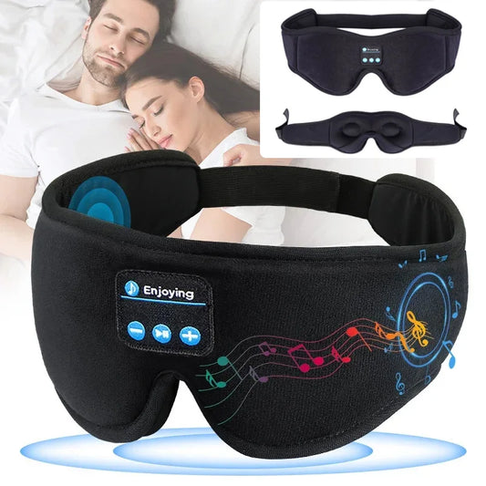 3D Bluetooth Eye Mask with Built-in HD Speakers – Wireless Sleep Headphones for Travel & Relaxation - Harotix