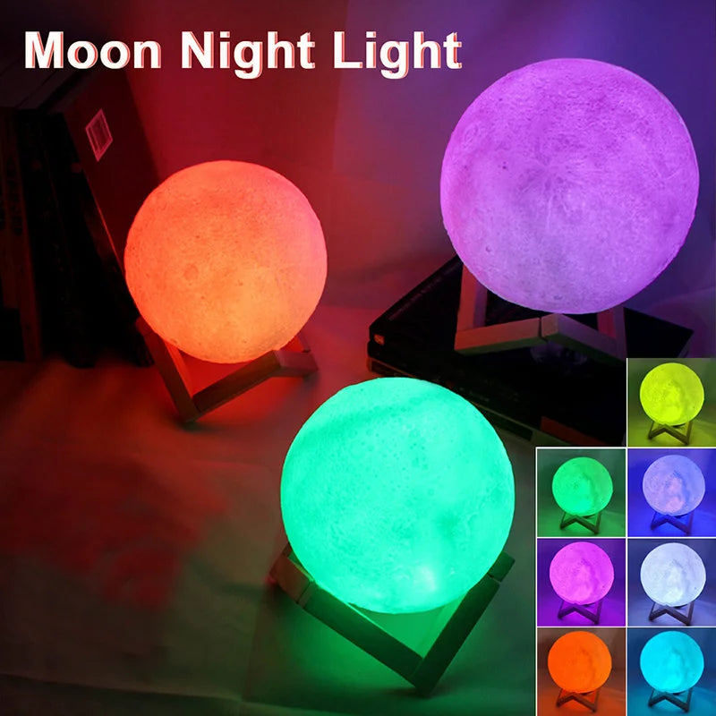 Book Light LED Moon Light – Galaxy Night Lamp for Kids & Bedroom Decoration - Harotix