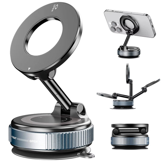 360° Car Magnetic Phone Holder – Strong Suction Cup & Navigation Mount - Harotix