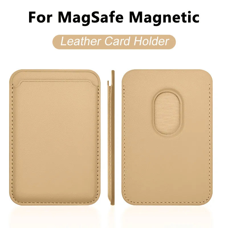 Luxury MagSafe Leather Wallet Case – Magnetic Card Holder for iPhone - Harotix