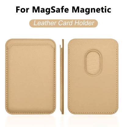 Luxury MagSafe Leather Wallet Case – Magnetic Card Holder for iPhone - Harotix
