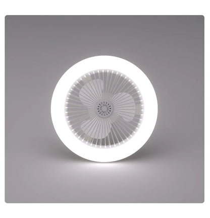 Energy-Saving Remote Control LED Ceiling Fan Lamp – Quiet 2-in-1 Light & Fan, E27 Base, 85-265V for Bedroom & Living Room - Harotix