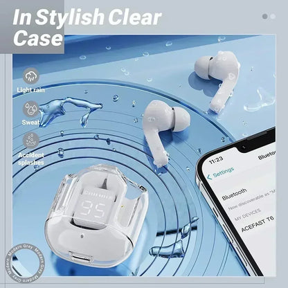 T2 Transparent TWS Bluetooth Earbuds with HIFI Sound - Harotix