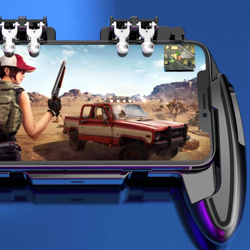 M10/M11 6-Finger PUBG Mobile Gamepad with Cooling Fan & Triggers - Harotix