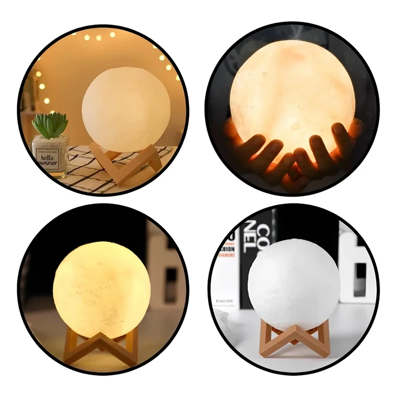 Book Light LED Moon Light – Galaxy Night Lamp for Kids & Bedroom Decoration - Harotix