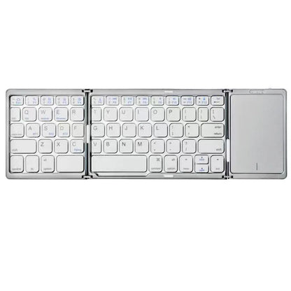 Dual Bluetooth 5.1 Foldable Mini Keyboard with Touchpad - Harotix