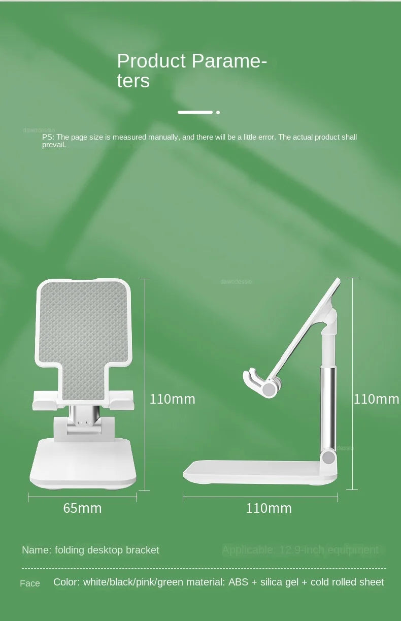 Foldable Telescopic Mobile Phone Stand – Desktop & Bedside Holder - Harotix