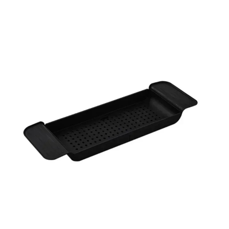 Bamboo Bathtub Tray – Extendable Shower Caddy & Organizer - Harotix