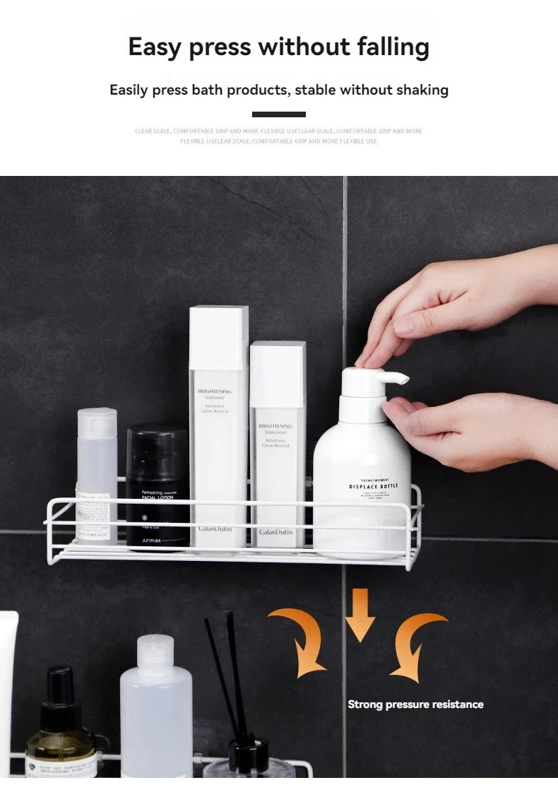 Iron Triangle Corner Rack – Durable Thickened Storage Shelf for Kitchen & Bathroom - Harotix