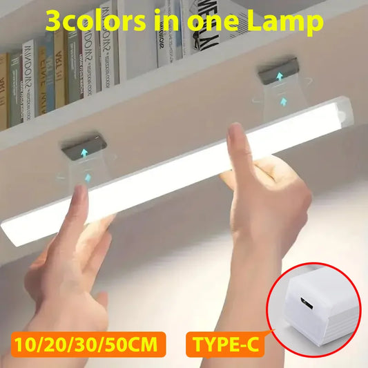 LED Motion Sensor Light – Wireless Rechargeable Night Light with Type-C Charging, Perfect for Cabinet, Wardrobe, Staircase & Kitchen - Harotix