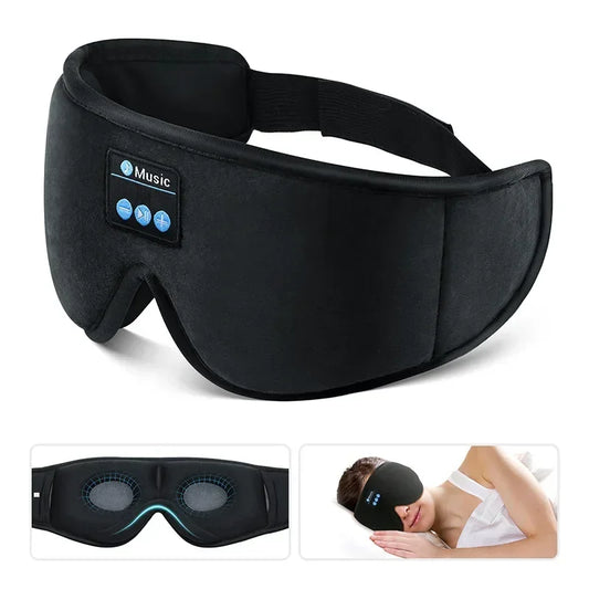 3D Bluetooth Eye Mask with Built-in HD Speakers – Wireless Sleep Headphones for Travel & Relaxation - Harotix