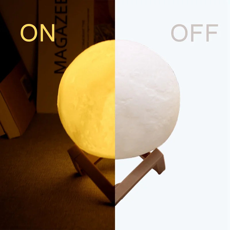Book Light LED Moon Light – Galaxy Night Lamp for Kids & Bedroom Decoration - Harotix