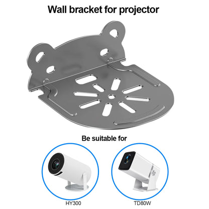 Thundeal Multipurpose Wall Mount Projector Stand – Adjustable Metal Bracket Compatible with HY300, TD80W & More - Harotix