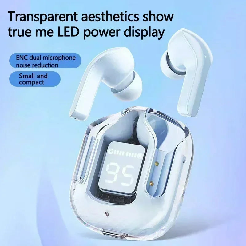 T2 Transparent TWS Bluetooth Earbuds with HIFI Sound - Harotix