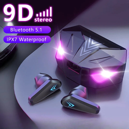 AIR X15 Wireless Gaming Earbuds Bluetooth Headset with Mic - Harotix